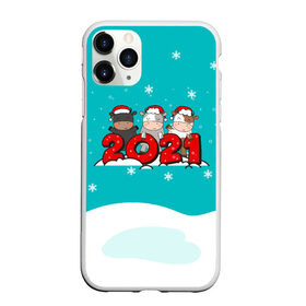 Чехол для iPhone 11 Pro Max матовый с принтом 2021 год быка в Новосибирске, Силикон |  | 2021 | 7 января | bull | newyear | santa | бык | быки | бычок | год быка | дед мороз | корова | новогодние каникулы | новогодние праздники | новый 2021 | новый год | новый год 2021 | рождество | сани | санта | санта клаус
