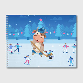 Альбом для рисования с принтом Бык играет в хоккей в Новосибирске, 100% бумага
 | матовая бумага, плотность 200 мг. | Тематика изображения на принте: 2021 | 7 января | bull | newyear | santa | бык | быки | бычок | год быка | дед мороз | корова | новогодние каникулы | новогодние праздники | новый 2021 | новый год | новый год 2021 | рождество | сани | санта | санта клаус