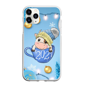 Чехол для iPhone 11 Pro Max матовый с принтом Милый бычок в кружке 2021 в Новосибирске, Силикон |  | 2021 | 7 января | bull | newyear | santa | бык | быки | бычок | год быка | дед мороз | корова | новогодние каникулы | новогодние праздники | новый 2021 | новый год | новый год 2021 | рождество | сани | санта | санта клаус