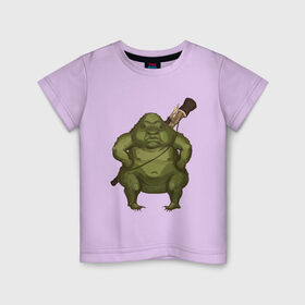 Детская футболка хлопок с принтом Жаба в Новосибирске, 100% хлопок | круглый вырез горловины, полуприлегающий силуэт, длина до линии бедер | fantasy | monster | жаба | животные | земноводные | лягушка | монстр | фэнтези
