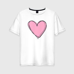 Женская футболка хлопок Oversize с принтом Love в Новосибирске, 100% хлопок | свободный крой, круглый ворот, спущенный рукав, длина до линии бедер
 | 1 годик | love | дети | детские | любовь | малыш | малыши | ребенок