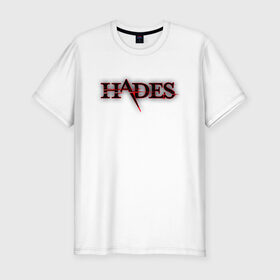 Мужская футболка хлопок Slim с принтом Hades Logo (Z) в Новосибирске, 92% хлопок, 8% лайкра | приталенный силуэт, круглый вырез ворота, длина до линии бедра, короткий рукав | Тематика изображения на принте: 