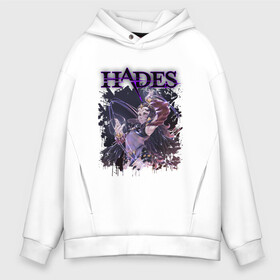 Мужское худи Oversize хлопок с принтом Hades Nyx (Z) в Новосибирске, френч-терри — 70% хлопок, 30% полиэстер. Мягкий теплый начес внутри —100% хлопок | боковые карманы, эластичные манжеты и нижняя кромка, капюшон на магнитной кнопке | aid | hades | nyx | roguelike | thanatos | zagreus | аид | гадес | загрей | никс | рогалик | танатос