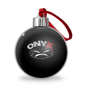Ёлочный шар с принтом Onyx в Новосибирске, Пластик | Диаметр: 77 мм | Тематика изображения на принте: fredro starr | onyx | rap | sonny seeza | sticky fingaz | оникс | рэп