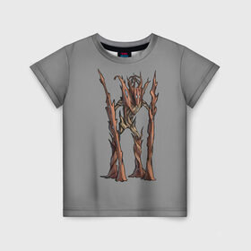 Детская футболка 3D с принтом Магическое дерево в Новосибирске, 100% гипоаллергенный полиэфир | прямой крой, круглый вырез горловины, длина до линии бедер, чуть спущенное плечо, ткань немного тянется | branch | magic | monster | tree | великан | ветки | дерево | кора | стоит
