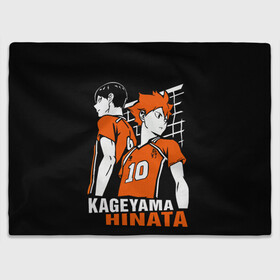 Плед 3D с принтом Haikyuu Hinata Kageyama в Новосибирске, 100% полиэстер | закругленные углы, все края обработаны. Ткань не мнется и не растягивается | anime | haiku | haikuu | haikyu | haikyuu | hinata | kageyama | karasuno | shoe | аниме | атака титанов | ван пис | волейбол | кагеяма | карасуно | наруто | некома | хайку | хината | чиби | шариторидзава | шое