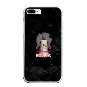 Чехол для iPhone 7Plus/8 Plus матовый с принтом Roblox Granny в Новосибирске, Силикон | Область печати: задняя сторона чехла, без боковых панелей | game | granny | roblox | грени | гренни | зомби | игра | монстр | роблокс | страшный