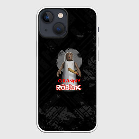 Чехол для iPhone 13 mini с принтом Roblox   Granny в Новосибирске,  |  | game | granny | roblox | грени | гренни | зомби | игра | монстр | роблокс | страшный