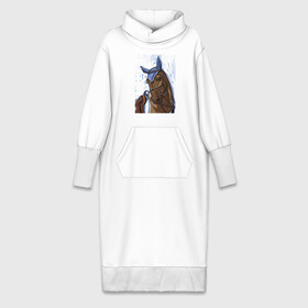 Платье удлиненное хлопок с принтом Number one в Новосибирске,  |  | horse | horseshoe | акварель | головалошади | грива | жеребец | животные | конь | лошадь | лошадьскрыльями | подкова | природа | рисуноккрасками