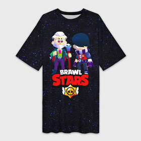 Платье-футболка 3D с принтом Brawl Stars в Новосибирске,  |  | 2021 | byron | crow | edgar | байрон | бравл | бравл стар | бравл старс | ворон | из игры бравл старс | колетт | леон | новогодний бравл старс | новогодняя | новые герои бравл старс | эдгар | эдгард