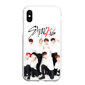 Чехол для iPhone XS Max матовый с принтом STRAY KIDS в Новосибирске, Силикон | Область печати: задняя сторона чехла, без боковых панелей | Тематика изображения на принте: bang chan | changbin | felix | han | hyunjin | i.n. | k pop | lee know | seungmin | skz | stray kids | идолы | к поп