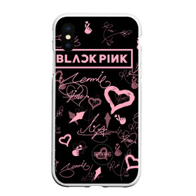 Чехол для iPhone XS Max матовый с принтом BLACKPINK в Новосибирске, Силикон | Область печати: задняя сторона чехла, без боковых панелей | blackpink | blink | bts | exo | icecream | jennie | jisoo | korea | kpop | lisa | love | rose | блекпинк | девушки | корея | кпоп | музыка