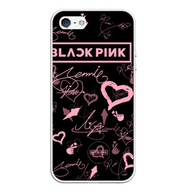 Чехол для iPhone 5/5S матовый с принтом BLACKPINK в Новосибирске, Силикон | Область печати: задняя сторона чехла, без боковых панелей | blackpink | blink | bts | exo | icecream | jennie | jisoo | korea | kpop | lisa | love | rose | блекпинк | девушки | корея | кпоп | музыка