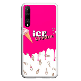 Чехол для Honor P30 с принтом Ice Cream BlackPink в Новосибирске, Силикон | Область печати: задняя сторона чехла, без боковых панелей | Тематика изображения на принте: blackpink | blink | bts | exo | icecream | jennie | jisoo | korea | kpop | lisa | love | rose | блекпинк | девушки | корея | кпоп | музыка