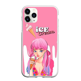 Чехол для iPhone 11 Pro Max матовый с принтом BLACKPINK Ice Cream в Новосибирске, Силикон |  | Тематика изображения на принте: blackpink | blink | bts | exo | icecream | jennie | jisoo | korea | kpop | lisa | love | rose | блекпинк | девушки | корея | кпоп | музыка