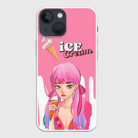 Чехол для iPhone 13 mini с принтом BLACKPINK Ice Cream в Новосибирске,  |  | blackpink | blink | bts | exo | icecream | jennie | jisoo | korea | kpop | lisa | love | rose | блекпинк | девушки | корея | кпоп | музыка