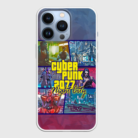 Чехол для iPhone 13 Pro с принтом Cyberpunk 2077 Night City в Новосибирске,  |  | Тематика изображения на принте: city | cyberpunk | night | андроид | антропоморф | ви | джонни | киану | киберпанк | киборг | найт | ривз | робот | сильверхенд | сити | цири