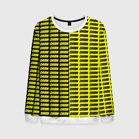 Мужской свитшот 3D с принтом DAMN в Новосибирске, 100% полиэстер с мягким внутренним слоем | круглый вырез горловины, мягкая резинка на манжетах и поясе, свободная посадка по фигуре | black | damn | damn jacket | damn lettering | damn mug | damn print | damn t shirt | for cool | yellow | yellow and black | для крутых | желтый | желтый и черный | кофта damn | кружка damn | надпись damn | принт damn | футболка damn | черный