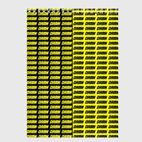 Скетчбук с принтом DAMN в Новосибирске, 100% бумага
 | 48 листов, плотность листов — 100 г/м2, плотность картонной обложки — 250 г/м2. Листы скреплены сверху удобной пружинной спиралью | Тематика изображения на принте: black | damn | damn jacket | damn lettering | damn mug | damn print | damn t shirt | for cool | yellow | yellow and black | для крутых | желтый | желтый и черный | кофта damn | кружка damn | надпись damn | принт damn | футболка damn | черный