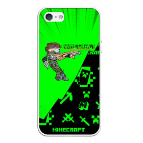 Чехол для iPhone 5/5S матовый с принтом Minecraft в Новосибирске, Силикон | Область печати: задняя сторона чехла, без боковых панелей | minecraft | алекс | белый | блоки | ведьма | взрывчатка | визера | волк | гаст | добывать | дракон | зеленый куб | зомби | игра | крафт | крипер | кубики | лошадка | майн | майнкрафт | манкрафт | овечка | оцелот