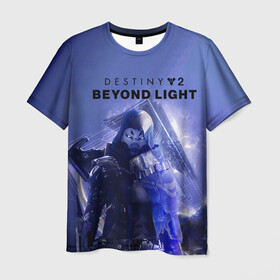 Мужская футболка 3D с принтом Destiny 2 : Beyond Light в Новосибирске, 100% полиэфир | прямой крой, круглый вырез горловины, длина до линии бедер | Тематика изображения на принте: beyond | destiny 2 | light | игра | шутера