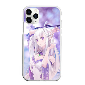 Чехол для iPhone 11 Pro Max матовый с принтом Эмилия в Новосибирске, Силикон |  | anime | emilia | re zero | re: zero kara hajimeru isekai seikatsu | re: жизнь с нуля в альтернативном мире | ре зеро | эмилия