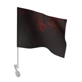 Флаг для автомобиля с принтом Черный клевер в Новосибирске, 100% полиэстер | Размер: 30*21 см | asta | black clover | bulls | акума | аста | быки | демон | пятилистник | черный клевер