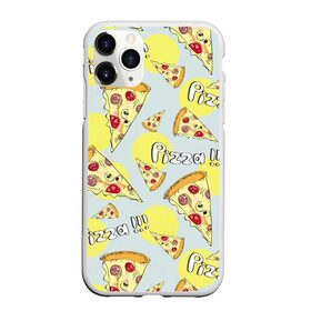Чехол для iPhone 11 Pro матовый с принтом Узор Куски пиццы в Новосибирске, Силикон |  | Тематика изображения на принте: еда | желтый | кусок | паттерн | пеперони | пицца | узор | фастфуд