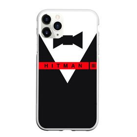Чехол для iPhone 11 Pro матовый с принтом Hitman III в Новосибирске, Силикон |  | hitman | hitman 3 | hitman iii | бабочка | костюм | красный | надпись | хитман | хитман 3