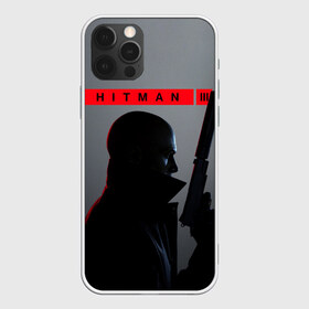 Чехол для iPhone 12 Pro Max с принтом Hitman III в Новосибирске, Силикон |  | Тематика изображения на принте: hitman | hitman 3 | hitman iii | красный | надпись | хитман | хитман 3