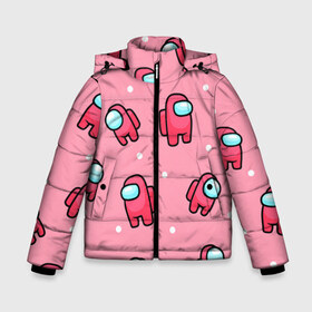 Зимняя куртка для мальчиков 3D с принтом Among Us - Розовый цвет в Новосибирске, ткань верха — 100% полиэстер; подклад — 100% полиэстер, утеплитель — 100% полиэстер | длина ниже бедра, удлиненная спинка, воротник стойка и отстегивающийся капюшон. Есть боковые карманы с листочкой на кнопках, утяжки по низу изделия и внутренний карман на молнии. 

Предусмотрены светоотражающий принт на спинке, радужный светоотражающий элемент на пуллере молнии и на резинке для утяжки | among us | girl | pink | амонг | девочка | детский | игра | мультяшный | паттерн | розовый | узор | эмонг ас