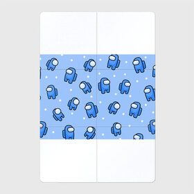 Магнитный плакат 2Х3 с принтом Among Us - Синий цвет в Новосибирске, Полимерный материал с магнитным слоем | 6 деталей размером 9*9 см | among us | boy | амонг | детский | игра | мальчикам | мультяшный | паттерн | синий | сыну | узор | эмонг ас