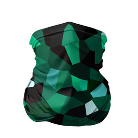 Бандана-труба 3D с принтом Имеральд в Новосибирске, 100% полиэстер, ткань с особыми свойствами — Activecool | плотность 150‒180 г/м2; хорошо тянется, но сохраняет форму | camouflage | casual style | geometry | green | hexagon | polygonal | stripes | texture | гексагон | геометрические | геометрия | городской | изумруд | камуфляж | кристаллы | милитари | мозаика | объемный | повседневный | полигон