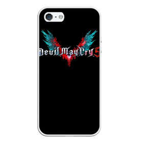 Чехол для iPhone 5/5S матовый с принтом Devil May Cry в Новосибирске, Силикон | Область печати: задняя сторона чехла, без боковых панелей | 3d. | demon | devil | devil may cry 5 | games | демон | дьявол | игры