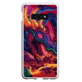 Чехол для Samsung S10E с принтом HYPER BEAST в Новосибирске, Силикон | Область печати: задняя сторона чехла, без боковых панелей | Тематика изображения на принте: awp | counter strike | cs go | game | hyper beast | skin | swat | terrorist | warning | авп | автомат | винтовка | дракон | игры | компьютерная игра | контер страйк | контр страйк | кс го | монстр | оружие | скин | спецназ | хайпер бист