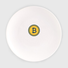 Тарелка с принтом BITCOIN в Новосибирске, фарфор | диаметр - 210 мм
диаметр для нанесения принта - 120 мм | Тематика изображения на принте: bitcoin | btc | биткоин | валюта | деньги | криптовалюта