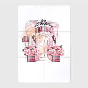 Магнитный плакат 2Х3 с принтом Париж в Новосибирске, Полимерный материал с магнитным слоем | 6 деталей размером 9*9 см | Тематика изображения на принте: красота | любовь | милота | париж | розовый