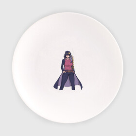 Тарелка с принтом Девушка ДжоДжо в Новосибирске, фарфор | диаметр - 210 мм
диаметр для нанесения принта - 120 мм | аниме | арт | девушка | джо джо | джоджо | плащ | рисунок | цепь