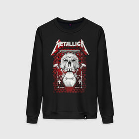 Женский свитшот хлопок с принтом Metallica art 01 в Новосибирске, 100% хлопок | прямой крой, круглый вырез, на манжетах и по низу широкая трикотажная резинка  | and justice for all | metallica | metallica anger | metallica art | metallica st anger | metallica арт | metallica рисунок | metallica тур | st anger | металика | металика anger | металлика | металлика арт | металлика рисунок | рок