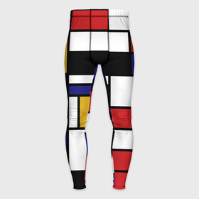 Мужские тайтсы 3D с принтом Color blocking в Новосибирске,  |  | geometry | retro | retro style | stripes | urban | vintage | абстракция | винтаж | геометрические | геометрия | городской | девяностые | искусство | клетка | колор блок | линии | мондриан | полосатый | полоска | полосы