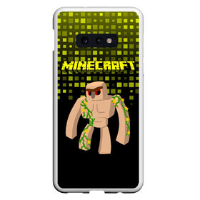 Чехол для Samsung S10E с принтом Minecraft в Новосибирске, Силикон | Область печати: задняя сторона чехла, без боковых панелей | minecraft | алекс | белый | блоки | ведьма | взрывчатка | визера | волк | гаст | добывать | дракон | зеленый куб | зомби | игра | крафт | крипер | кубики | лошадка | майн | майнкрафт | манкрафт | овечка | оцелот