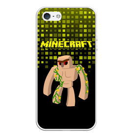 Чехол для iPhone 5/5S матовый с принтом Minecraft в Новосибирске, Силикон | Область печати: задняя сторона чехла, без боковых панелей | minecraft | алекс | белый | блоки | ведьма | взрывчатка | визера | волк | гаст | добывать | дракон | зеленый куб | зомби | игра | крафт | крипер | кубики | лошадка | майн | майнкрафт | манкрафт | овечка | оцелот