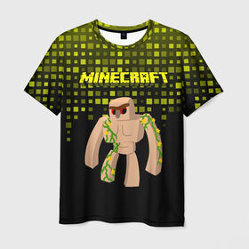 Мужская футболка 3D с принтом Minecraft в Новосибирске, 100% полиэфир | прямой крой, круглый вырез горловины, длина до линии бедер | minecraft | алекс | белый | блоки | ведьма | взрывчатка | визера | волк | гаст | добывать | дракон | зеленый куб | зомби | игра | крафт | крипер | кубики | лошадка | майн | майнкрафт | манкрафт | овечка | оцелот
