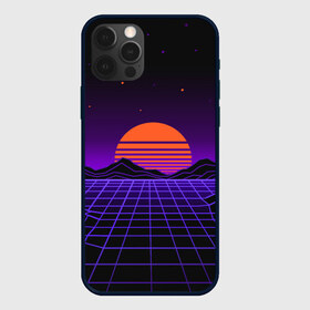 Чехол для iPhone 12 Pro Max с принтом retrowave в Новосибирске, Силикон |  | Тематика изображения на принте: neon | polygons | retrowave