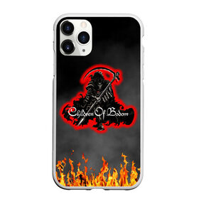 Чехол для iPhone 11 Pro Max матовый с принтом Children of Bodom в Новосибирске, Силикон |  | children of bodom | fire | scythe death | smoke | группа children of bodom | дым | музыка children of bodom | надпись children of bodom | огненный принт | огонь | принт children of bodom