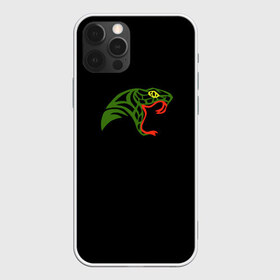 Чехол для iPhone 12 Pro Max с принтом Змея в Новосибирске, Силикон |  | голова | животное | змея | минимализм