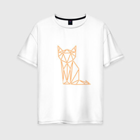 Женская футболка хлопок Oversize с принтом лис в Новосибирске, 100% хлопок | свободный крой, круглый ворот, спущенный рукав, длина до линии бедер
 | лес | лис | лиса | лисёнок | лисица | неон | хищник