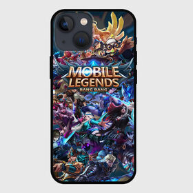 Чехол для iPhone 13 mini с принтом Mobile Legends (Z) в Новосибирске,  |  | Тематика изображения на принте: 515 unite | bang bang | battle arena | moba | mobile legends | mobile legends bang bang | online battle arena