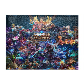 Обложка для студенческого билета с принтом Mobile Legends (Z) в Новосибирске, натуральная кожа | Размер: 11*8 см; Печать на всей внешней стороне | Тематика изображения на принте: 515 unite | bang bang | battle arena | moba | mobile legends | mobile legends bang bang | online battle arena