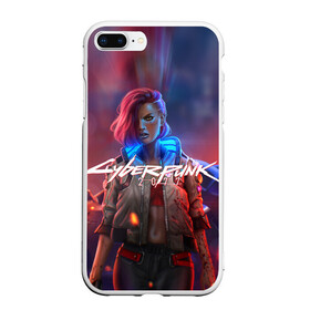 Чехол для iPhone 7Plus/8 Plus матовый с принтом CYBERPUNK 2077 (Z) в Новосибирске, Силикон | Область печати: задняя сторона чехла, без боковых панелей | cd project red | cyberpunk 2077 | keanu reeves | samurai | vi | ви | киану ривз | киберпанк 2077 | самураи